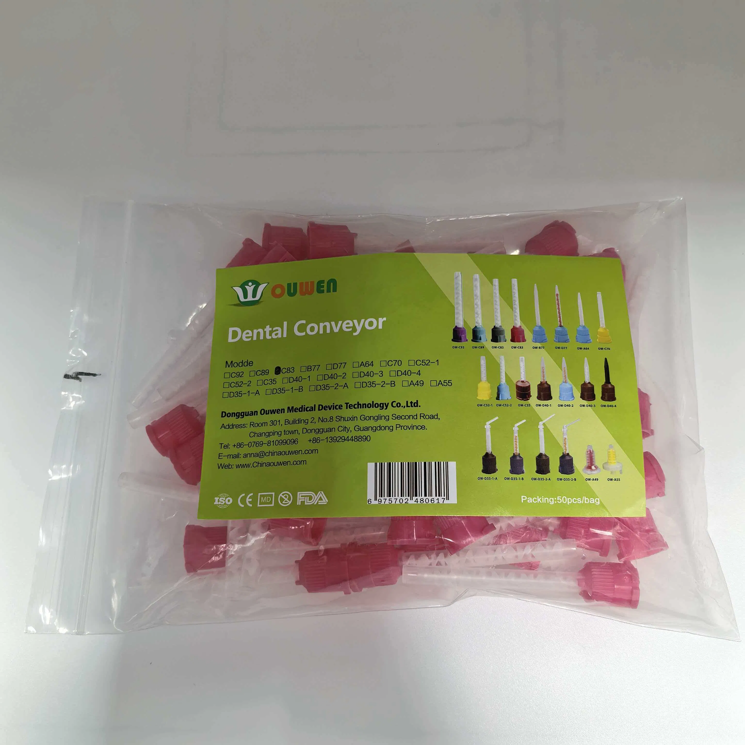 Ouwen Dental Conveyor for Small-Dose Material - Efficient Dental Adhesive Mixing & Delivery Tool