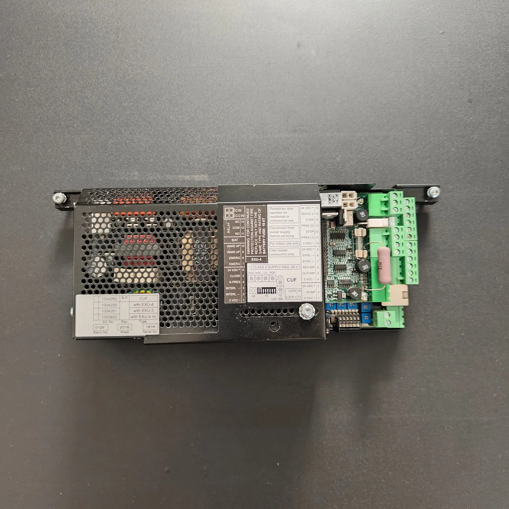 Heavy Duty Sliding Door Control Unit Cuf with Exu-4