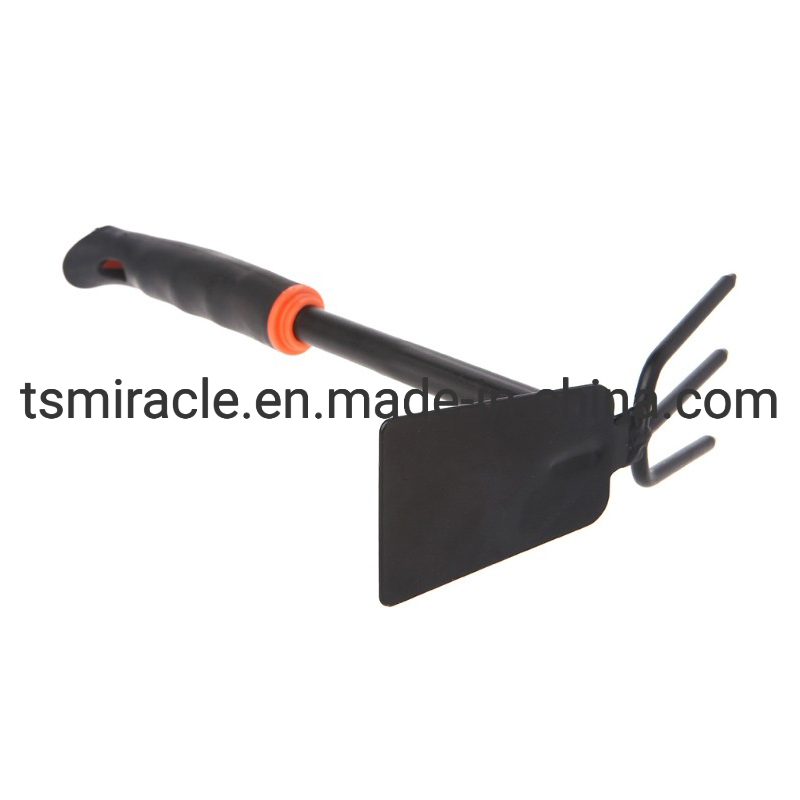 Multifunctional Wooden Handle Fork Hoe Garden Tool Rake Pickaxe Dual-Purpose Small Hoe