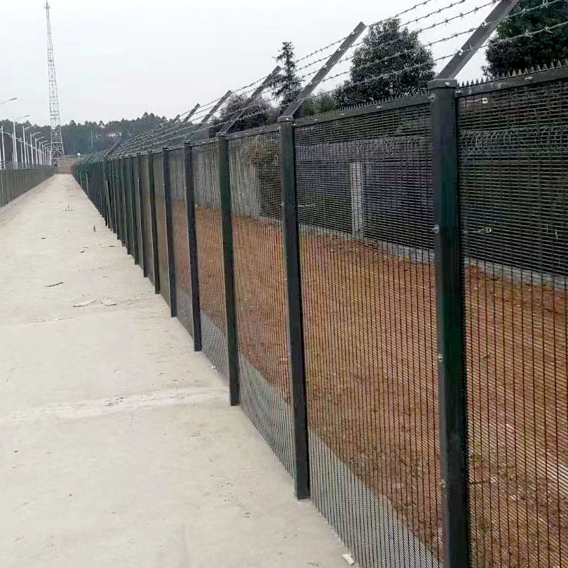 High Security Airport Fences Welded Metal Y Post