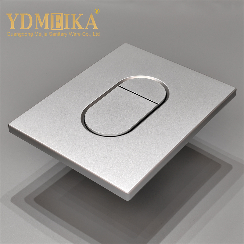 Concealed Cistern Flush Button Paneldual Matte Silver Flush Oval Button Panel