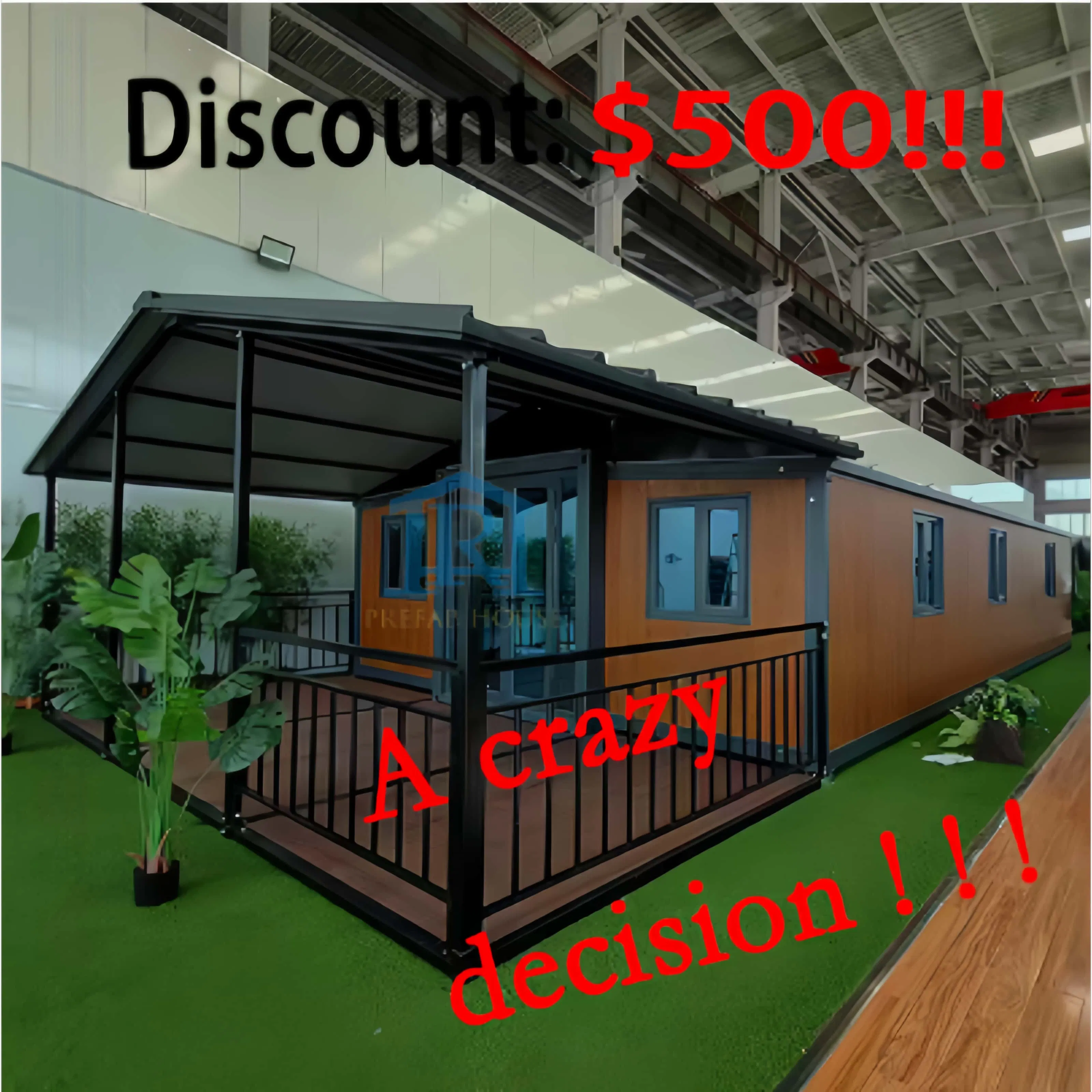 40FT Expandable Portable Modular Prefabricated Container House Homes