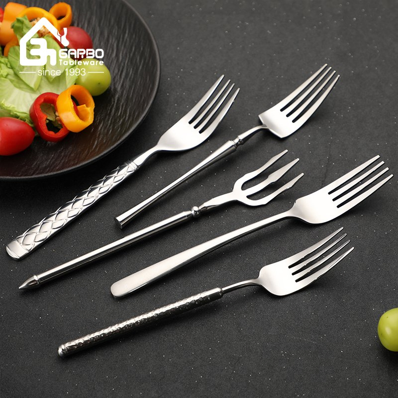 Premium Stainless Steel Steak Dinner Cutlery with Creative Engraved Handle