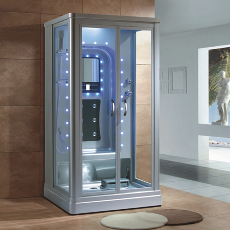 900X900 Diamond Stainless Steel Hotel Prefab Shower Cabin