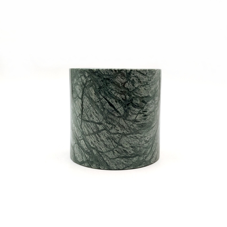 Classic Green Marble Ice Bucket Marble Wine Cooler Stone Beverage Cooler