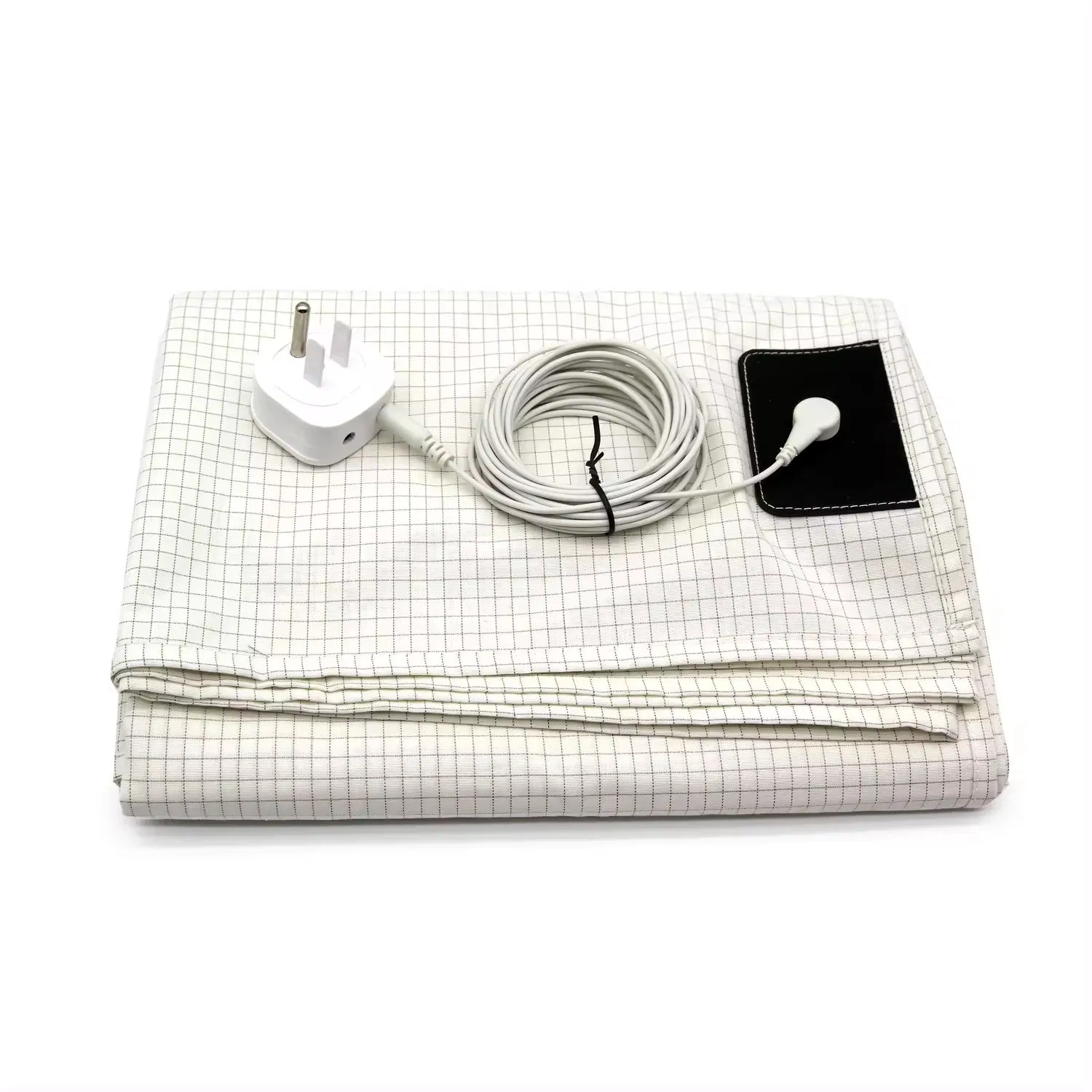 Factory Customized Big Size Emf Earthing Fitted Sheet with Grounding Connection Cord Conductive Grounding Mat for Sleep
