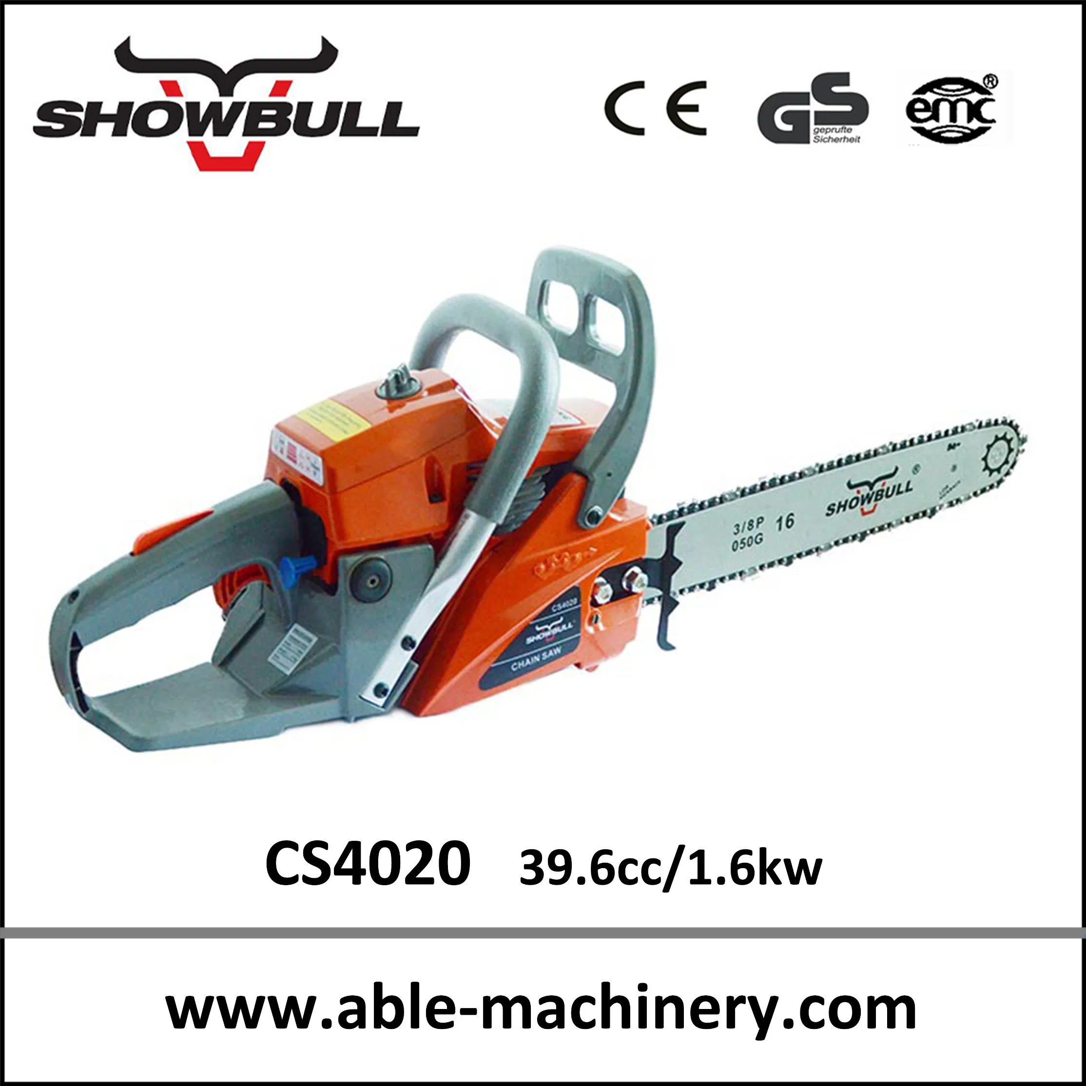High Power 2 Stoke Gasoline Garden Tool Chainsaw with Nice Design