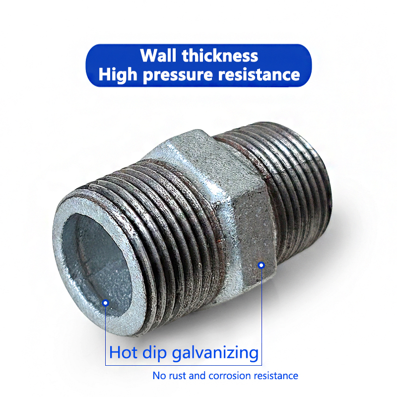 Hot Sales Malleable Cast Iron Pipe Fittings 4'' Nipple