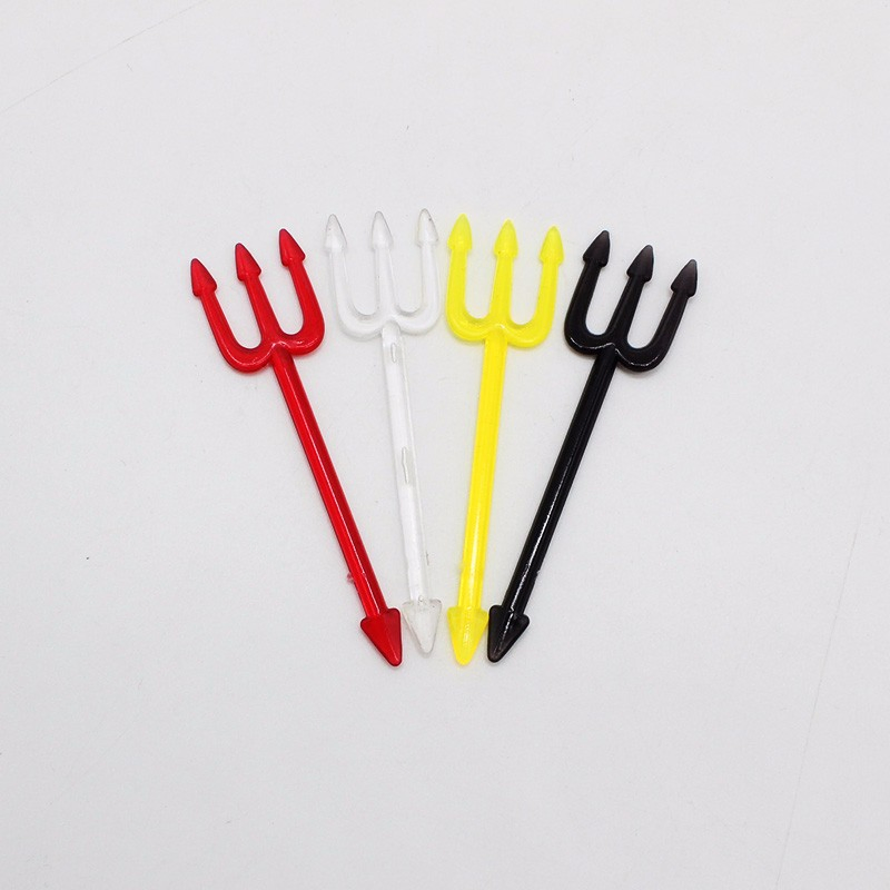 Sustainable Halloween Devil Forks for Serving Snacks and Fruits