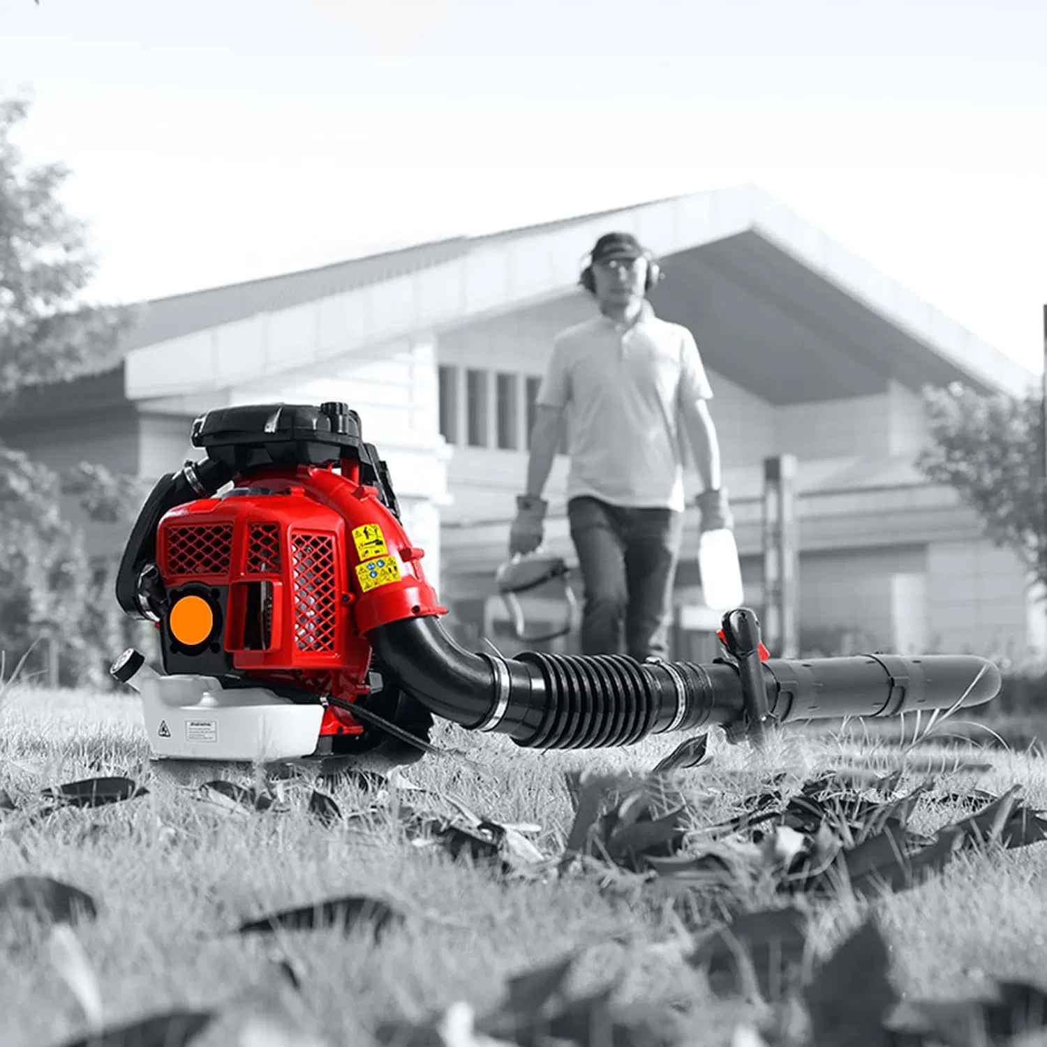 80cc 2-Stroke 2300W 2L Backpack Leaf Snow Air Blowers