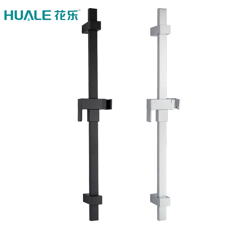 High Quality stainless Steel Sr-23 Square Matte Black Sliding Bar Bathroom Accessories