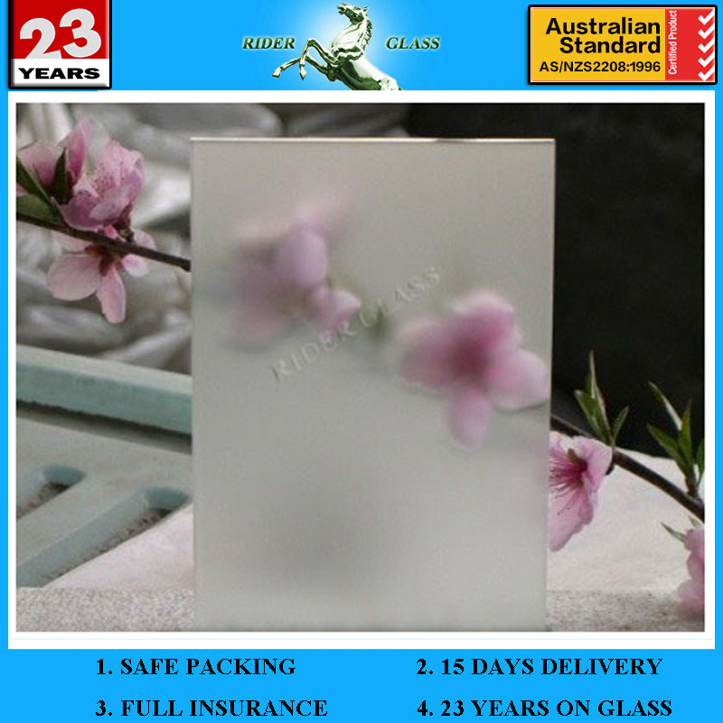 4-12mm Acid Etched Glass and Frosted Glass Floor