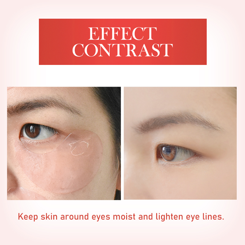 Organic Golden Collagen Wholesale Pink Hyaluronic Acid Under Eye Pad Shiny Crystal Hydrogel Patch Gel Mask