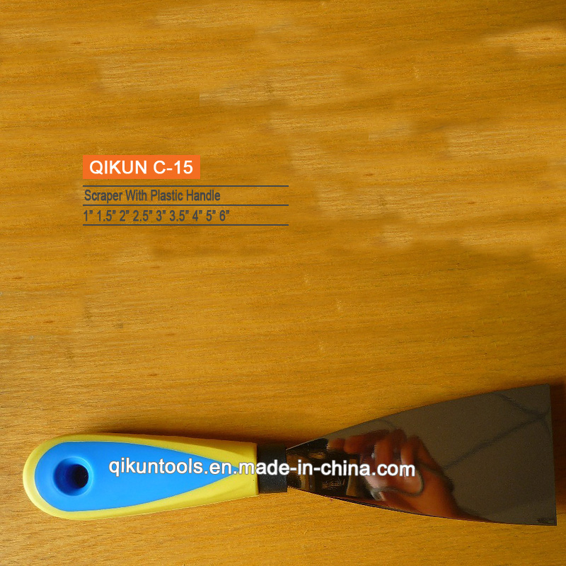 C-11 Construction Decoration Paint Hardware Hand Tools Plastic Handle Mirror Polished Putty Knife Spatula Scraper