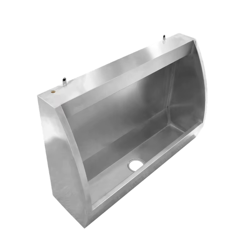 Custom Made School Hospital Floor Mount Stainless Steel Male Urinal Trough