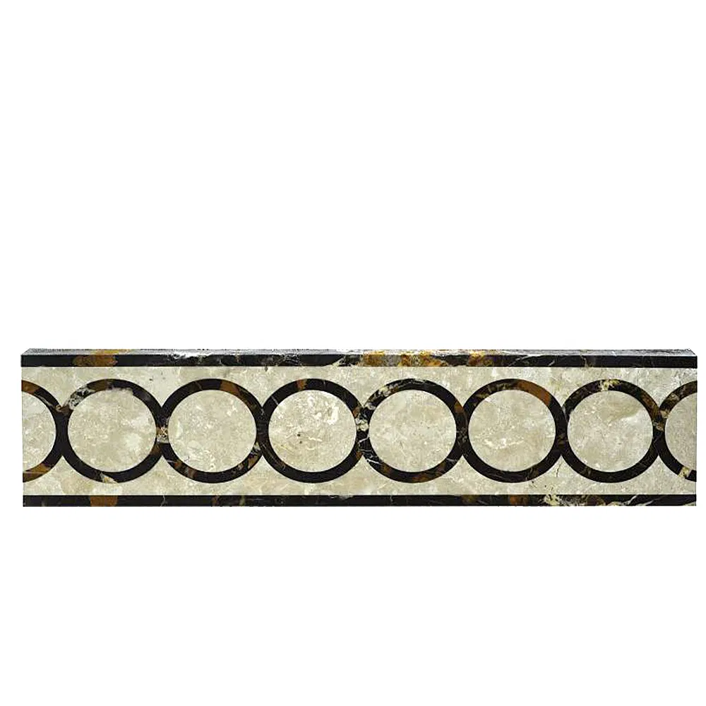 New Design Flower Pattern Marble Border for Flooring