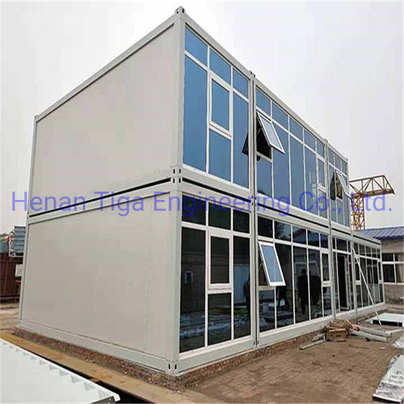 20FT Cheap Steel Framed Modular Living Flat Pack Prefabricated Container House Office Building