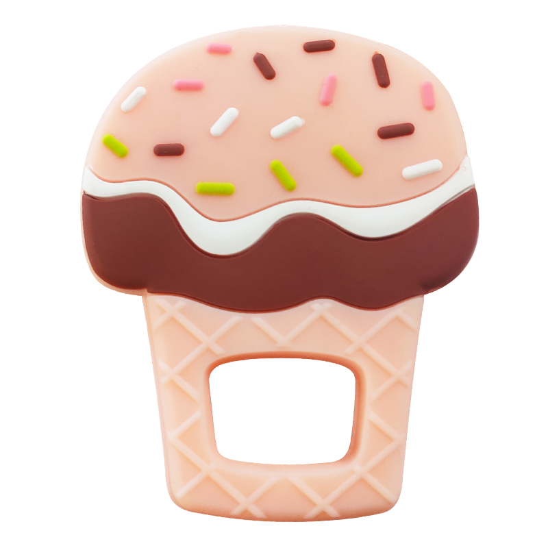 Fruit Shape Chewing Toys Infant Silicone Teething Brush for Bebe