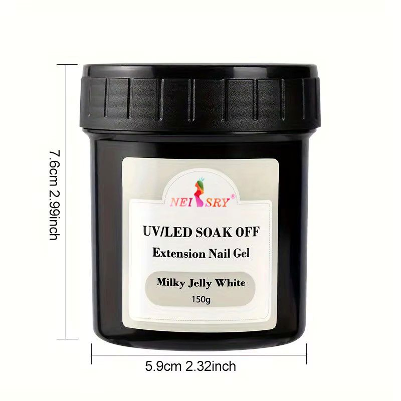 Professional Private Label White Pink Nude Acrylic Clear 150ml Easy to Apply Solid Nail Build Acrylic Extension UV Gel