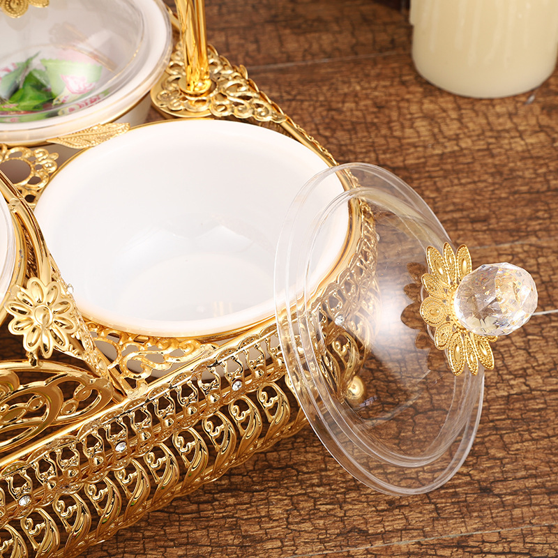 Kitchenware Golden Nordic Fruit Storage for Home Living Room Tray