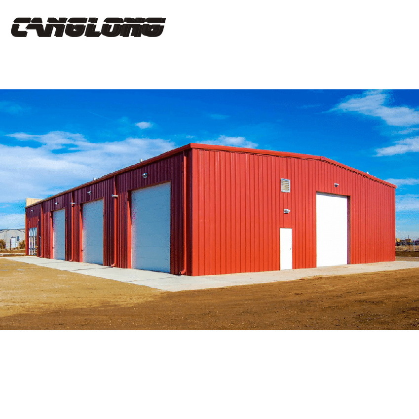 Quick-Assembly Steel Structure Workshop with Modular Parts for Easy Manufacturing Setup