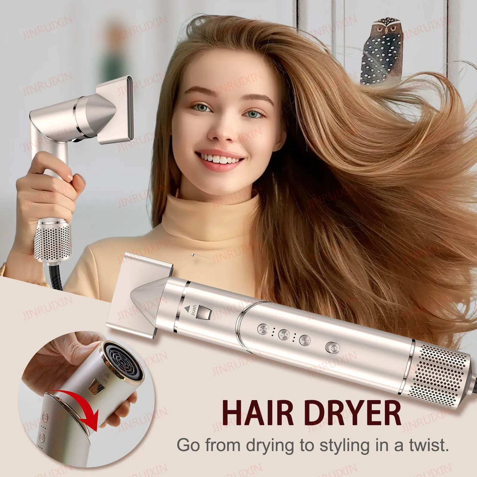 Factory Wholesale Sharrk HD430 Flexstyle Air Styling, Drying System Powerful Hair Dryer Brush, Multi-Styler Curler