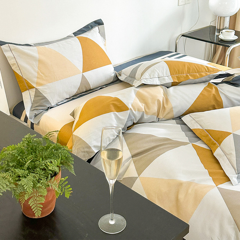 Wholesale Girls Pure Cotton Small Fresh Bed Set Quilt Cover Simple Single Double Four-Piece Suit