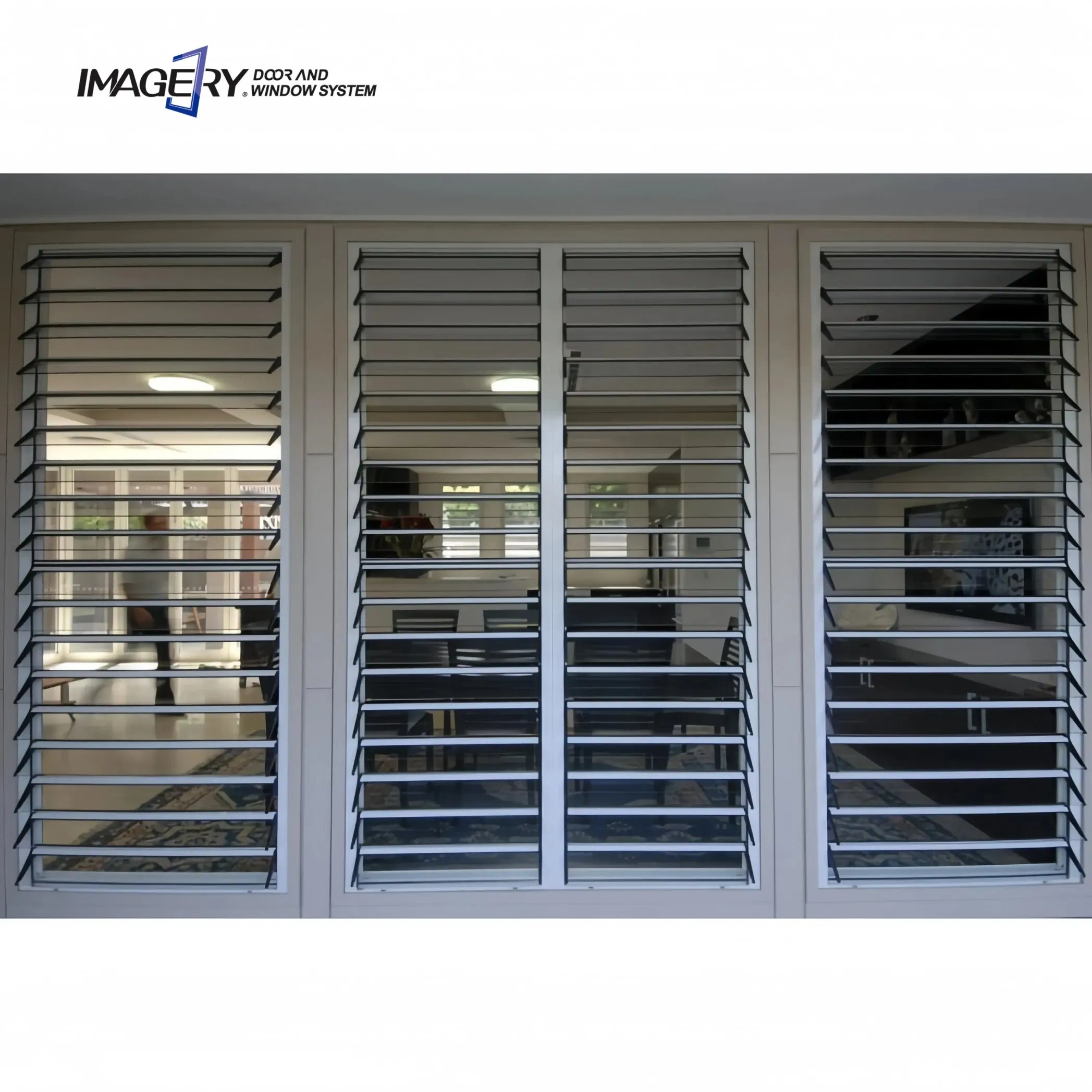 Modern Adjustable Shutter Price Morden Aluminum Jalousie Window Glass Louver Manufacture