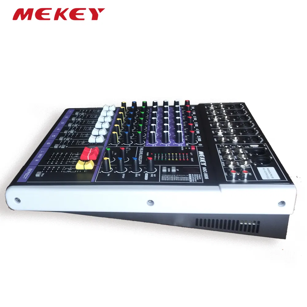 Mekey 6-Channel Mixing Console for Professional Audio Production Msc-5606