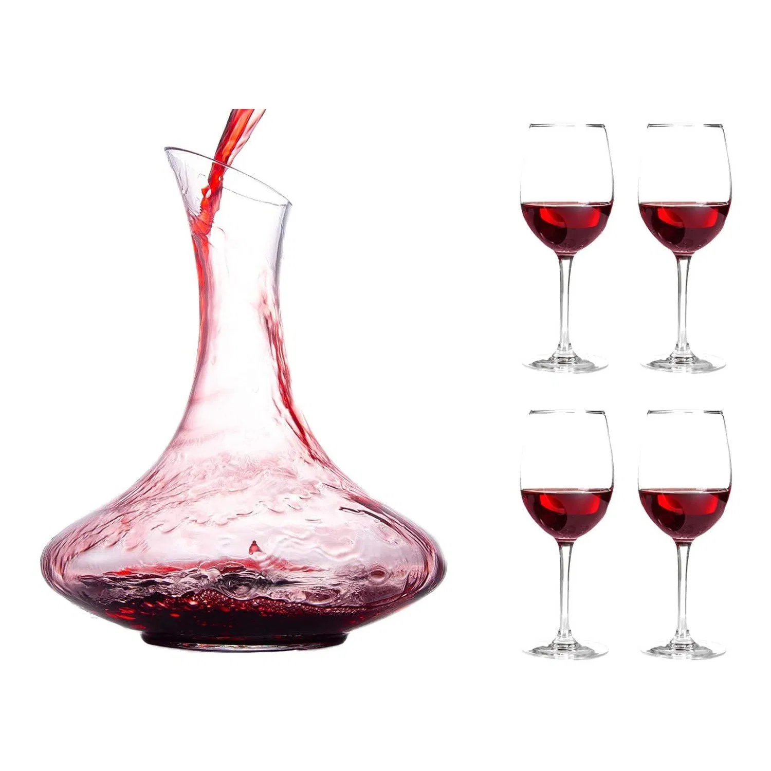 Lead Free Crystal Glass Red Wine Decanter Aerator and Breather for Gift