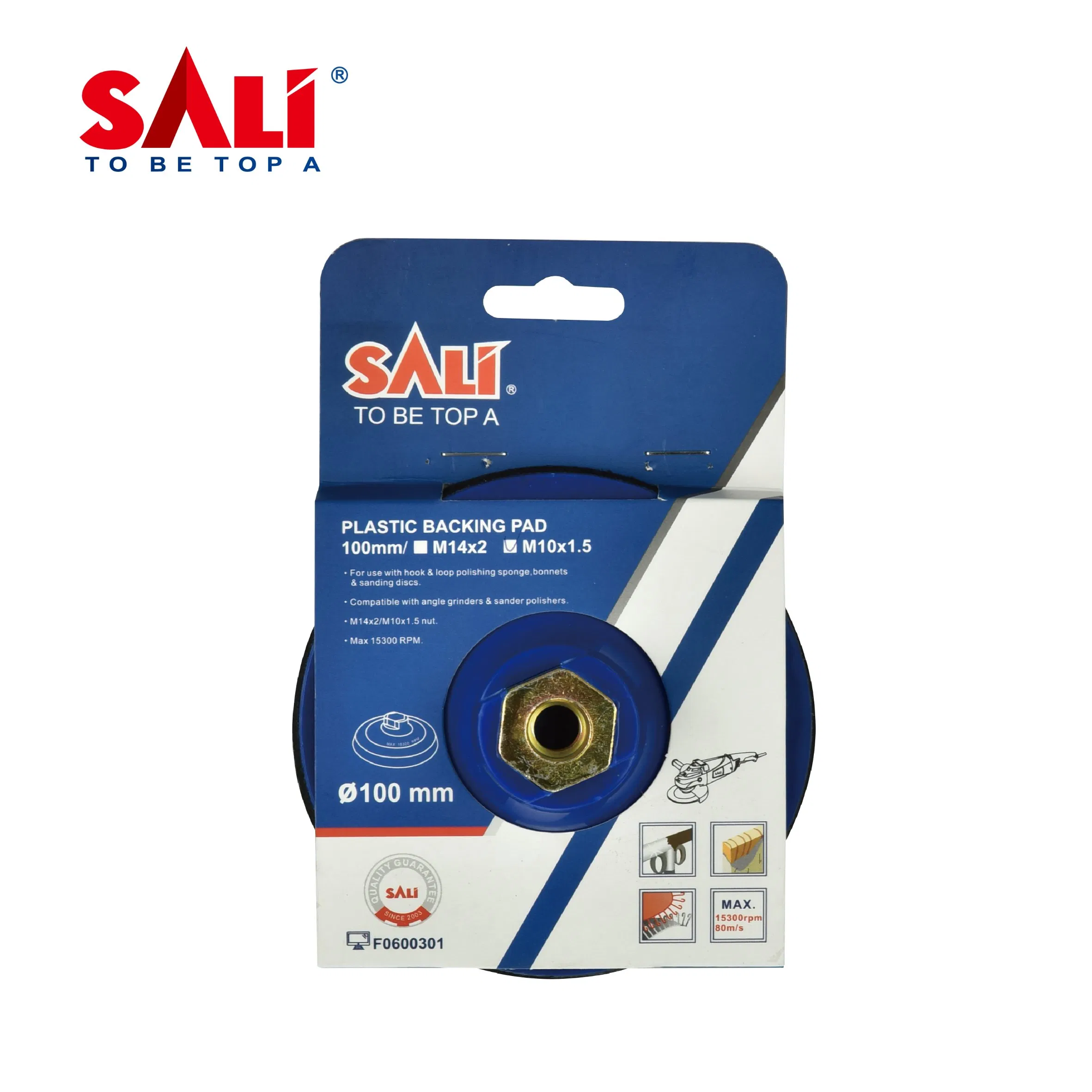 Sali 6'' Sanding Disc Plastic Polishing Backing Pad Velcor Pad