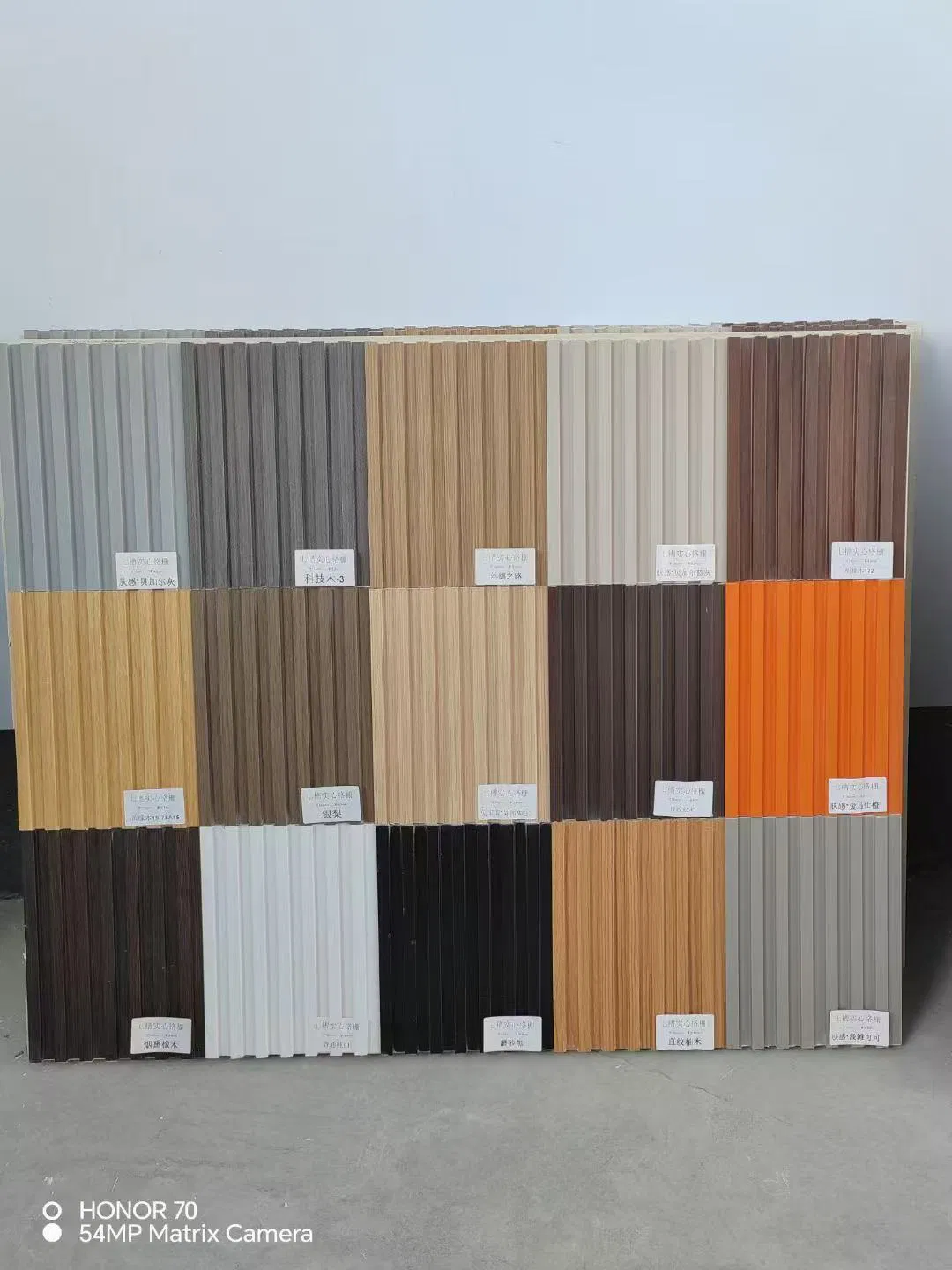 WPC Laminated 3D Interior Wall Panel 150mm Semicircular Fluted PVC and Wooden WPC Panels