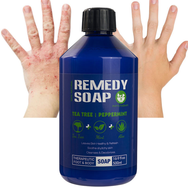 Private Label Body Care Products Body Wash Healing Cleansing Soap Tea Tree Oil Nourishing OEM Shower Gel for Soothes Itchy Skin