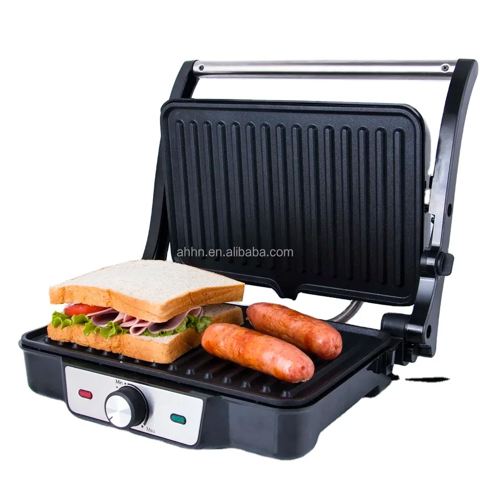 2 in 1 Food Grade Portable Steak Grill with Non-Stick Coating Face