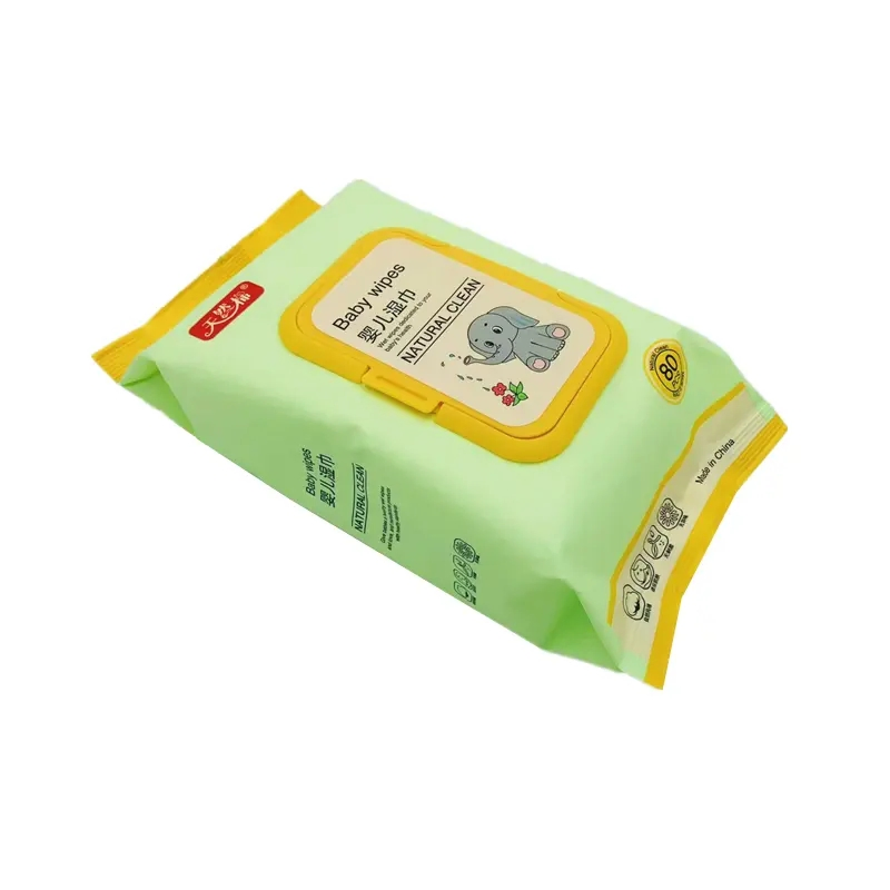 Natural Cotton Factory Price Low MOQ Wholesale Cleansing 80PCS Baby Wipes