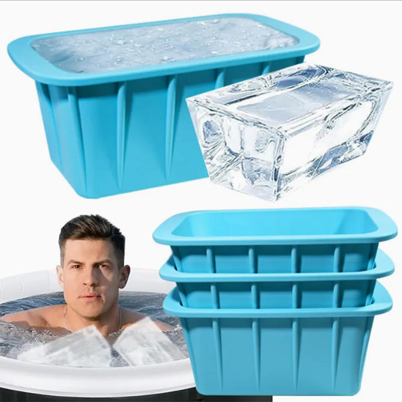 Tray with Reinforced Bar - Food Grade BPA Free Customizable Factory Supply Extra Large Silicone Ice Cube