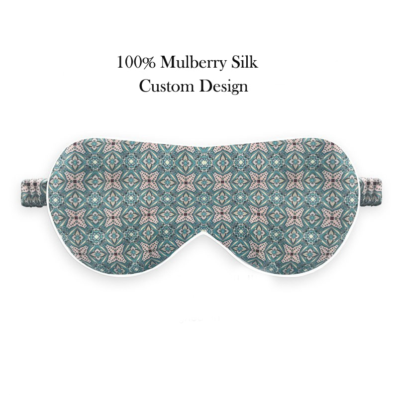 China Factory Double-Sided Pure Silk Lady Hot Sale Silk Sleep Mask of Custom Logo