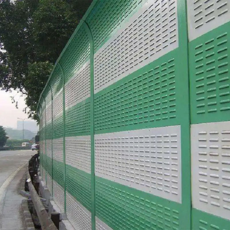 Reduction Noise Highway Soundproof Wall Aluminum and PMMA Sound Barrier Fence Anti Sound Traffic Road Noise Barrier