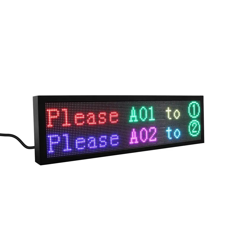 Уличная водонепроницаемая LED-вывеска с прокруткой текста