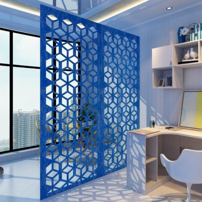 Carved Screen Sound Absorption Material Polyester Fiber Decorative Acoustic Panels