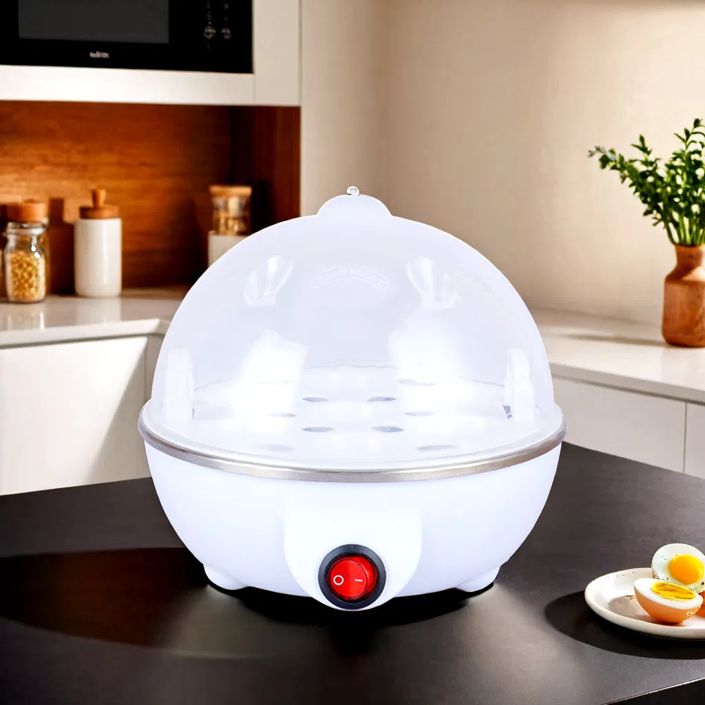 Compact Automatic Egg Cooker: Versatile Steamer for Quick Meals
