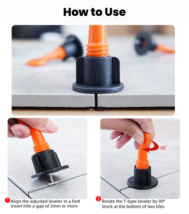 Factory Wholesale Tiling Construction Tools Wall Flooring Reusable Tile Leveling System