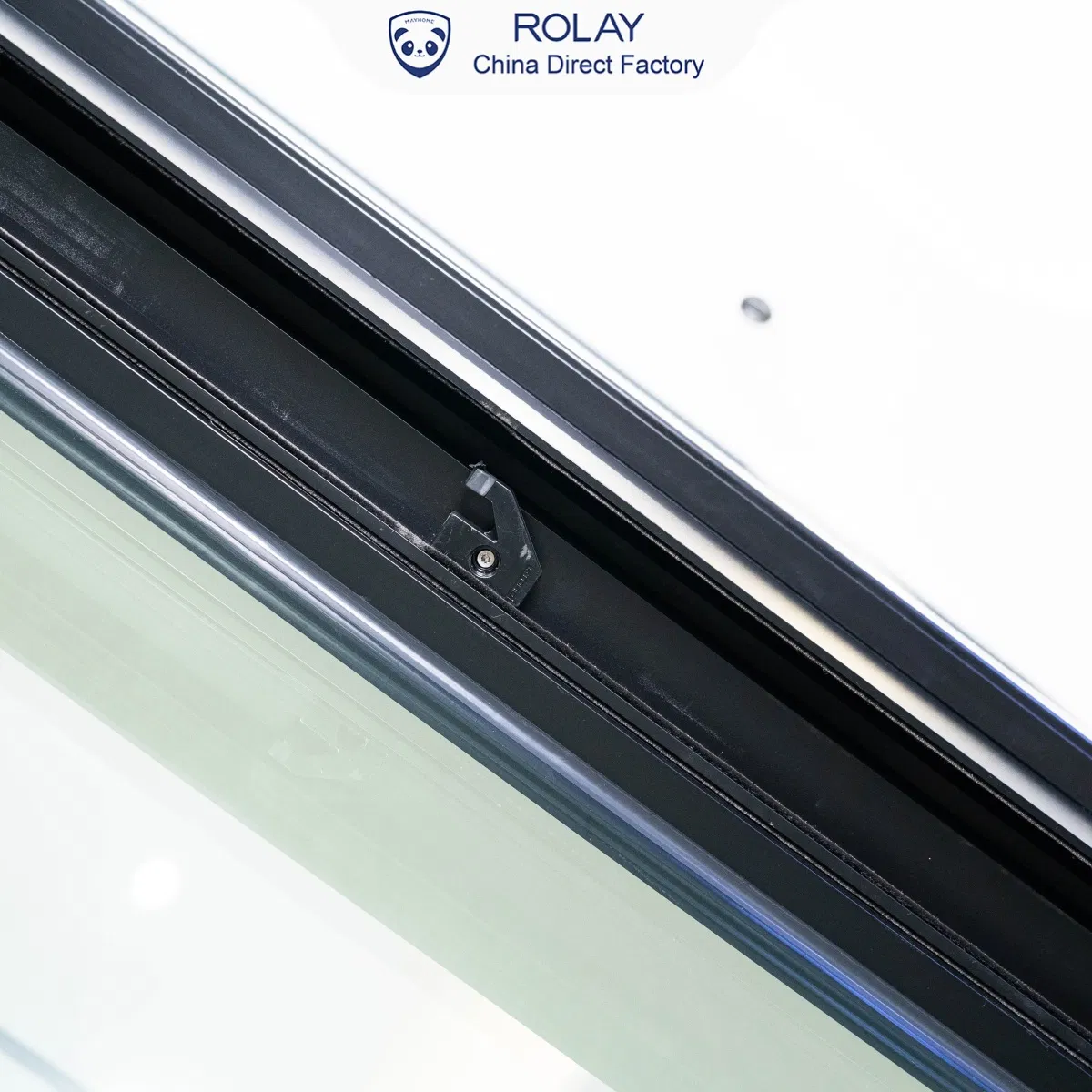 Rolay Interior Door Security Door Modern Window Design Horizontal Double Glazed No-Barrier Energy Saving Balcony Patio Aluminium Sliding Door Commercial Builder