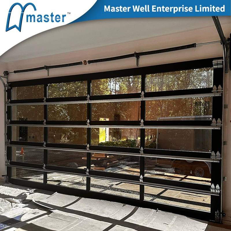 Автоматическая стеклянная гаражная дверь Master Well