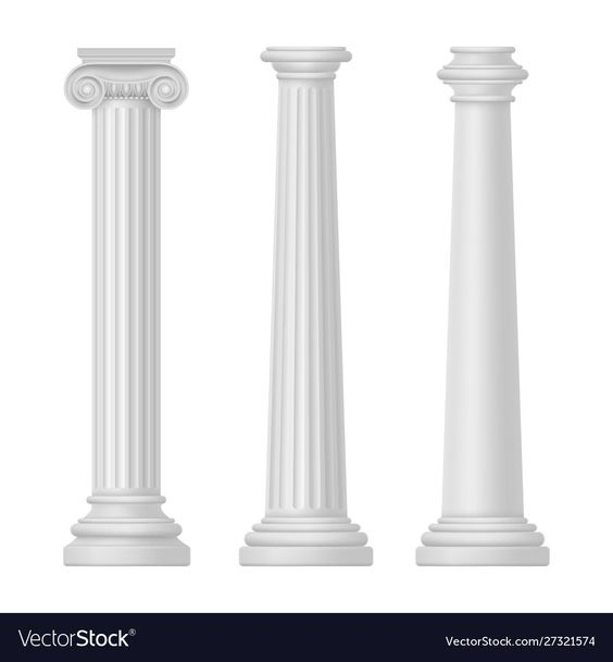 Outdoor Decoration Light Weight Gfrc Glass Fiber Reinforced Concrete Corinthian Column