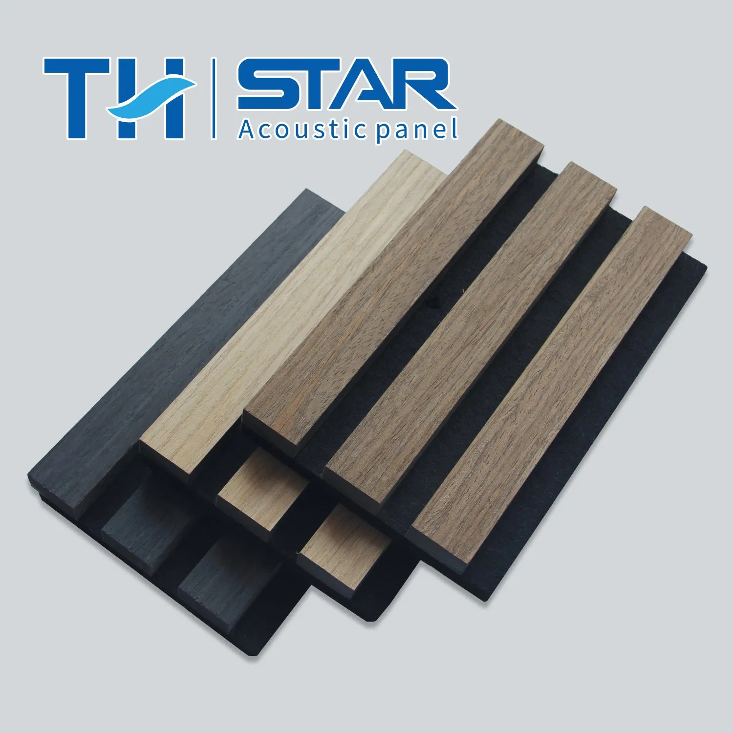 House Wall Tile Soundproof Grooved Acoustic Panel Polyester Fiberboard Sound-Absorbing Lightweight MDF/Compact Panel Slats