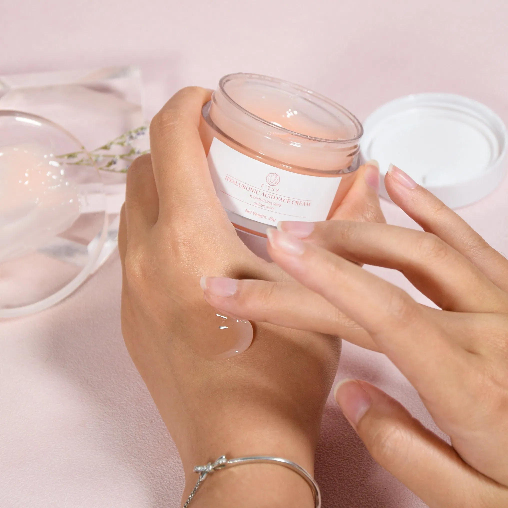 Custom Organic Hyaluronic Acid Face Cream Vitamin a Repairing Friming Collagen Facial Cream