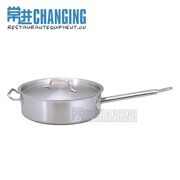 30cm Stainless Steel Saucepan with Single Handle and Ear (SSA-300) Stock Pots