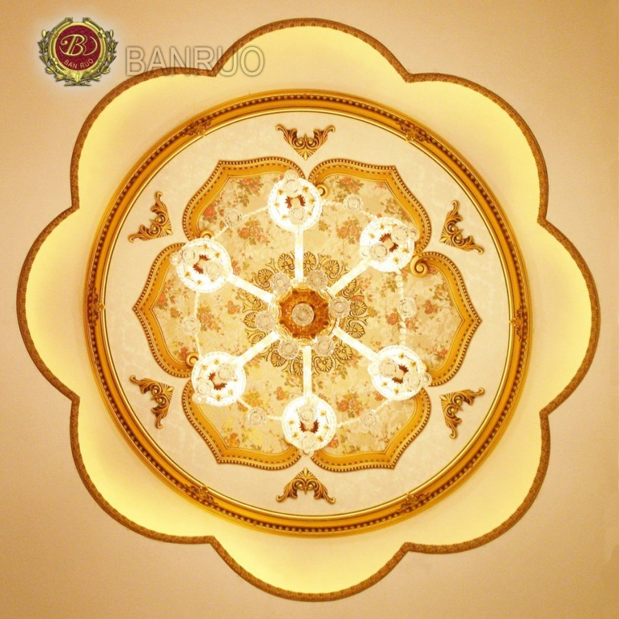 Bright Luster Rounded Ceiling Panel Pop Interior Design Ceiling