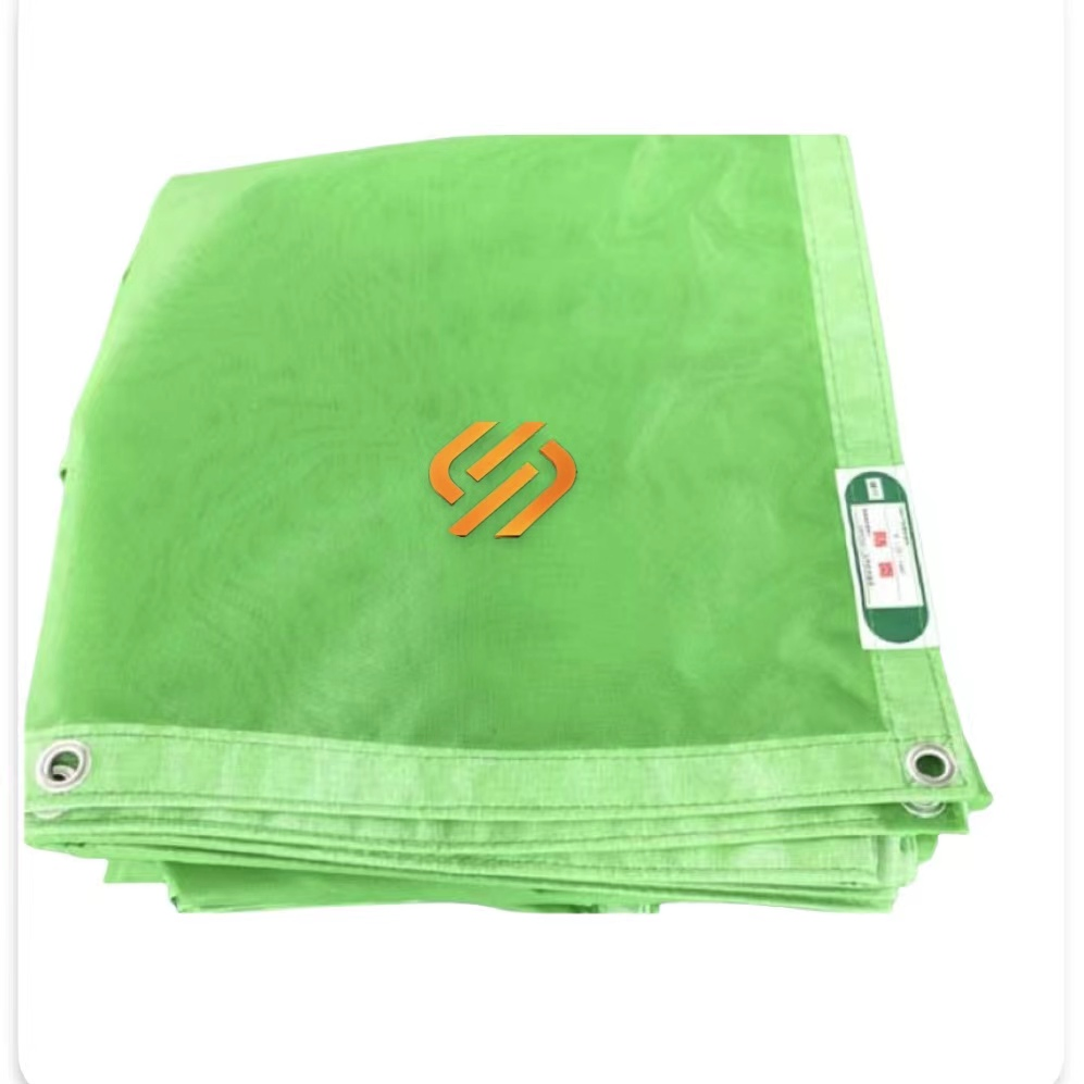 Factory Price 1.8m*5.1m PVC Coated Fireproof Retardant Mesh Sheets Construction Building Scaffold Safety Net in Thailand